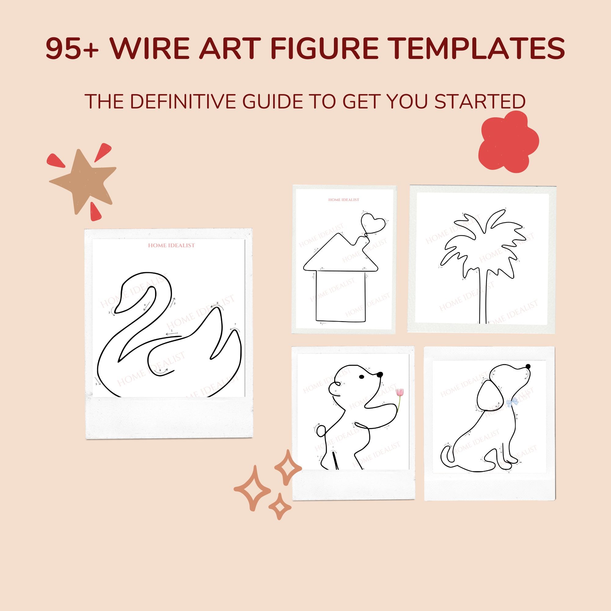 Printable Letter Templates for Knitted Wire Tricotin Digital Download -   Israel