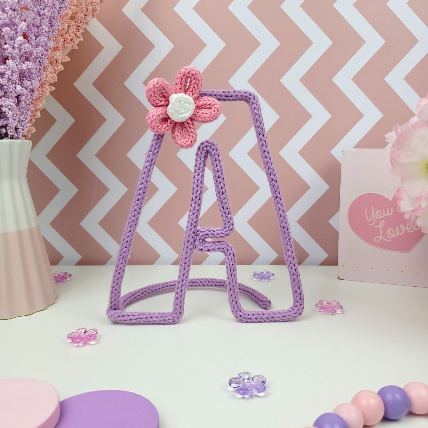 Knitted Wire Art Standing Letter Templates – Small & Large Sizes