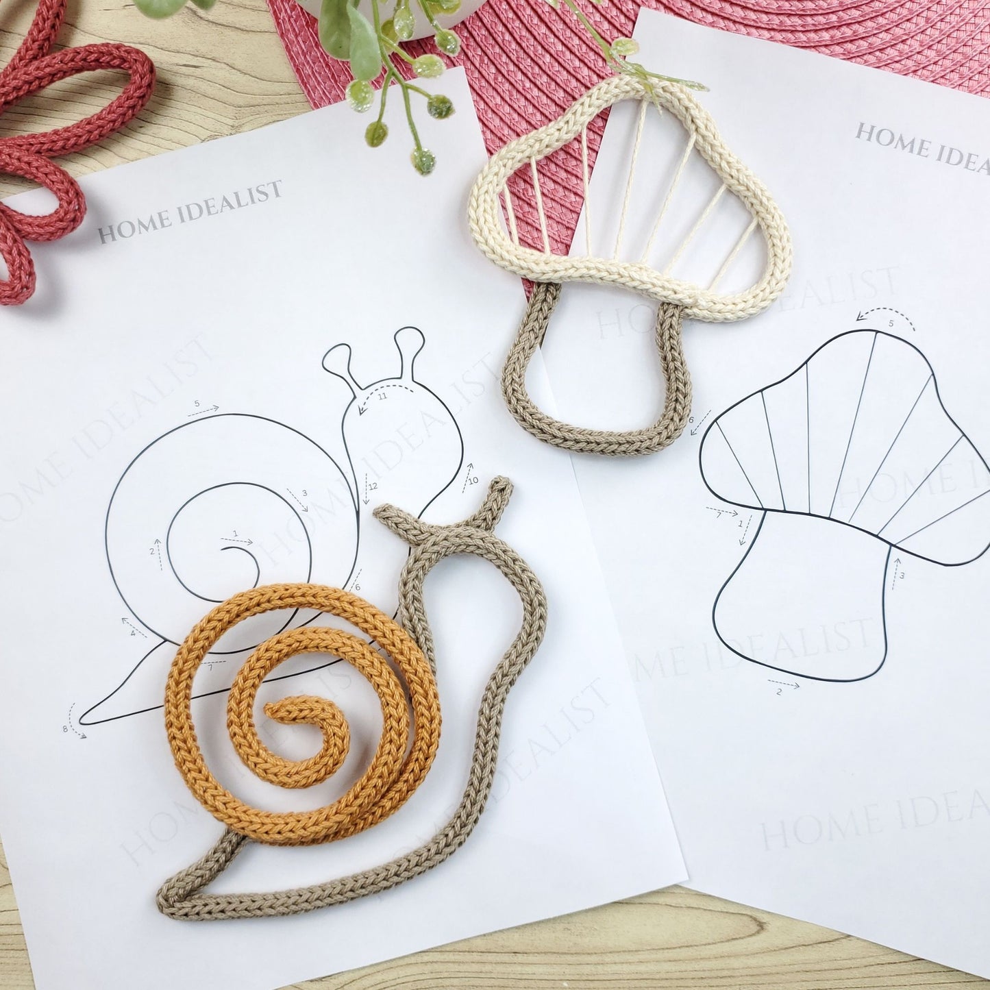 35 Flowers & Garden Knitted Wire Art Templates