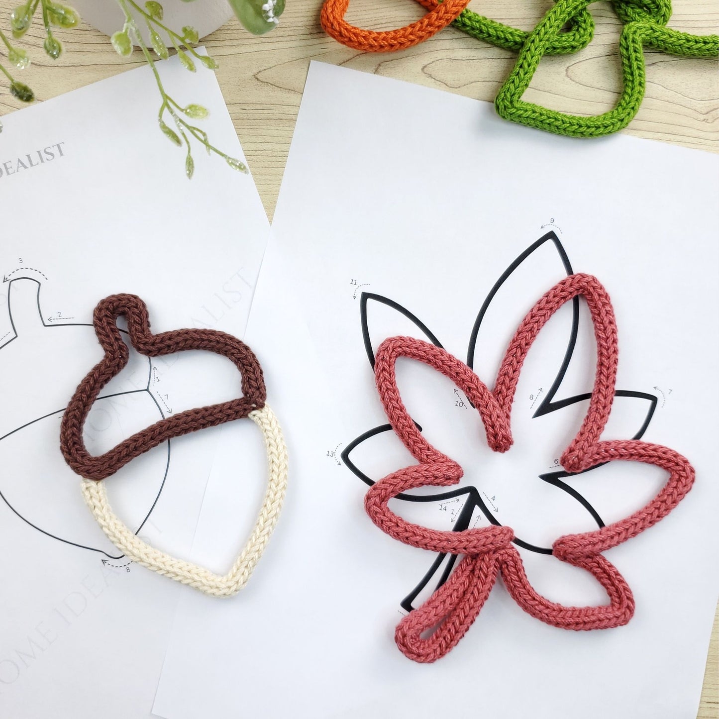 35 Flowers & Garden Knitted Wire Art Templates