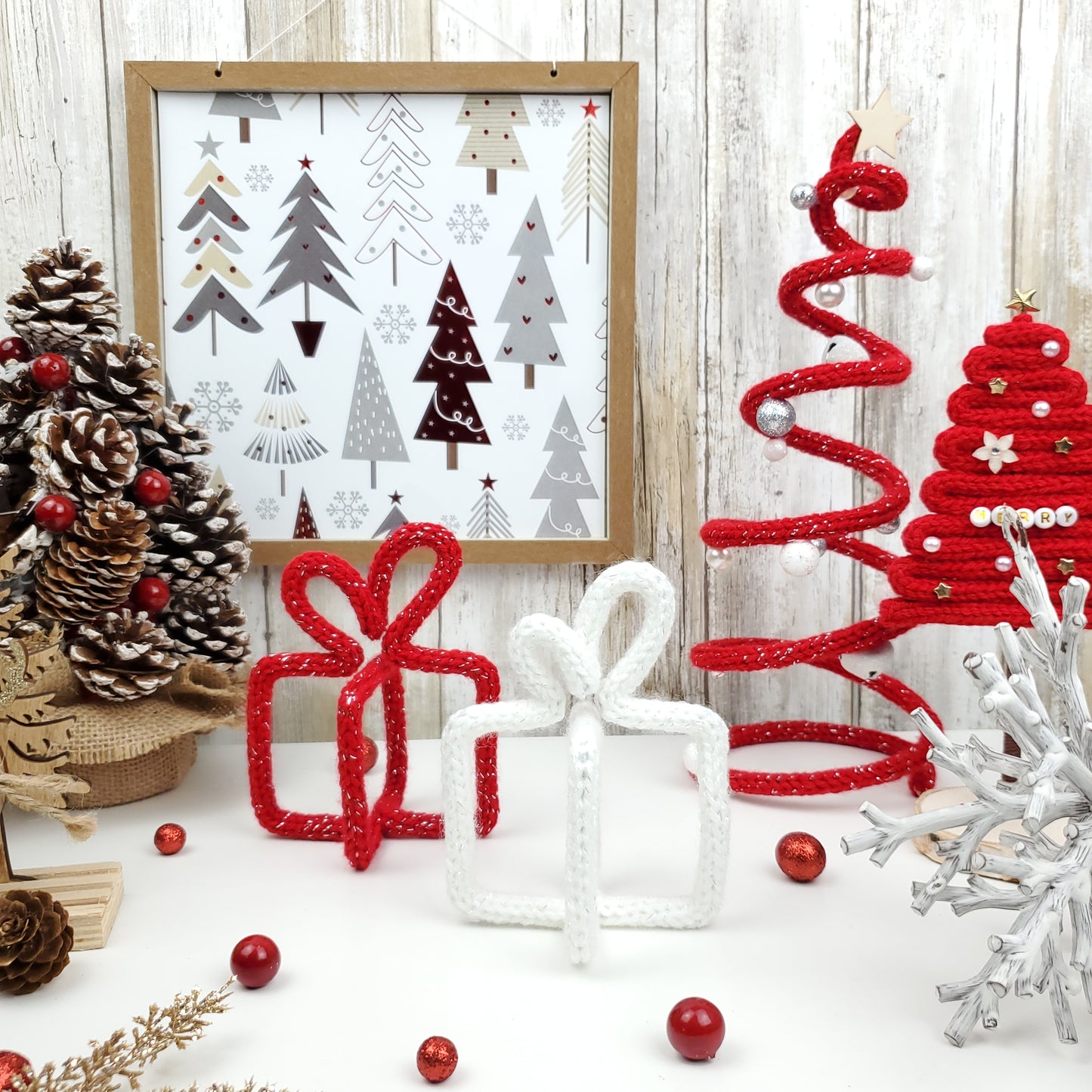 45 Christmas Wire Art Templates – Figures & Initial Letters