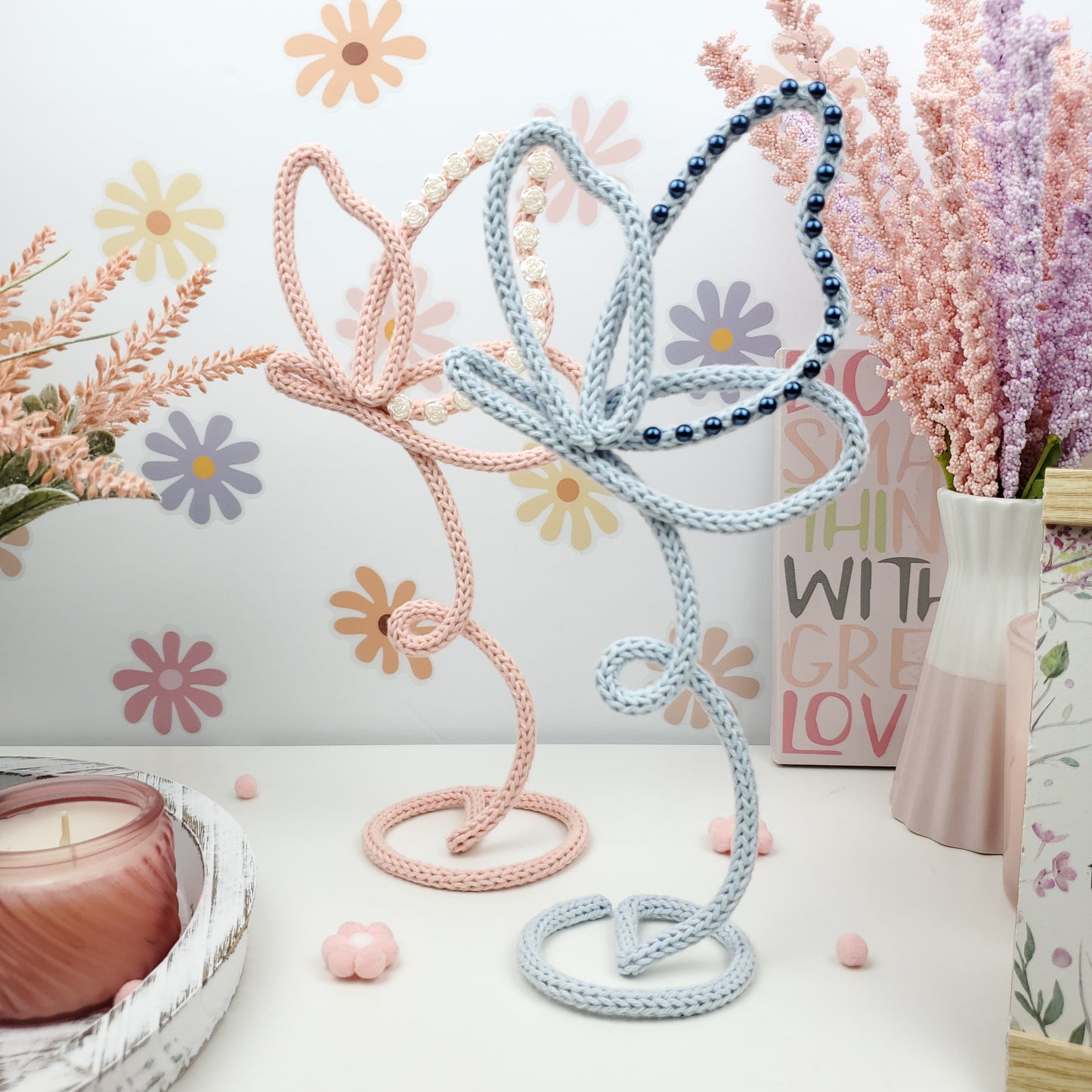 21 Freestanding Knitted Wire Art Templates