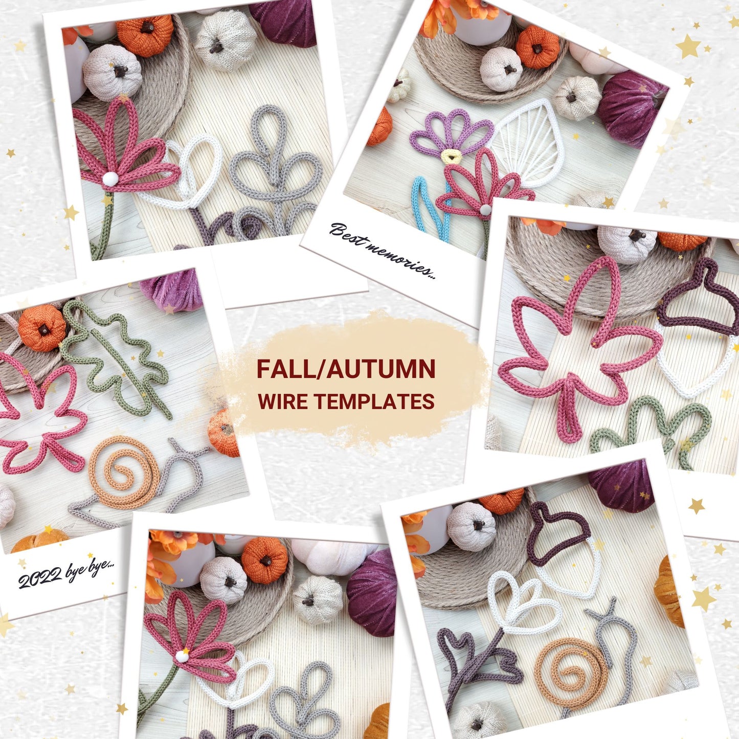 35 Flowers & Garden Knitted Wire Art Templates