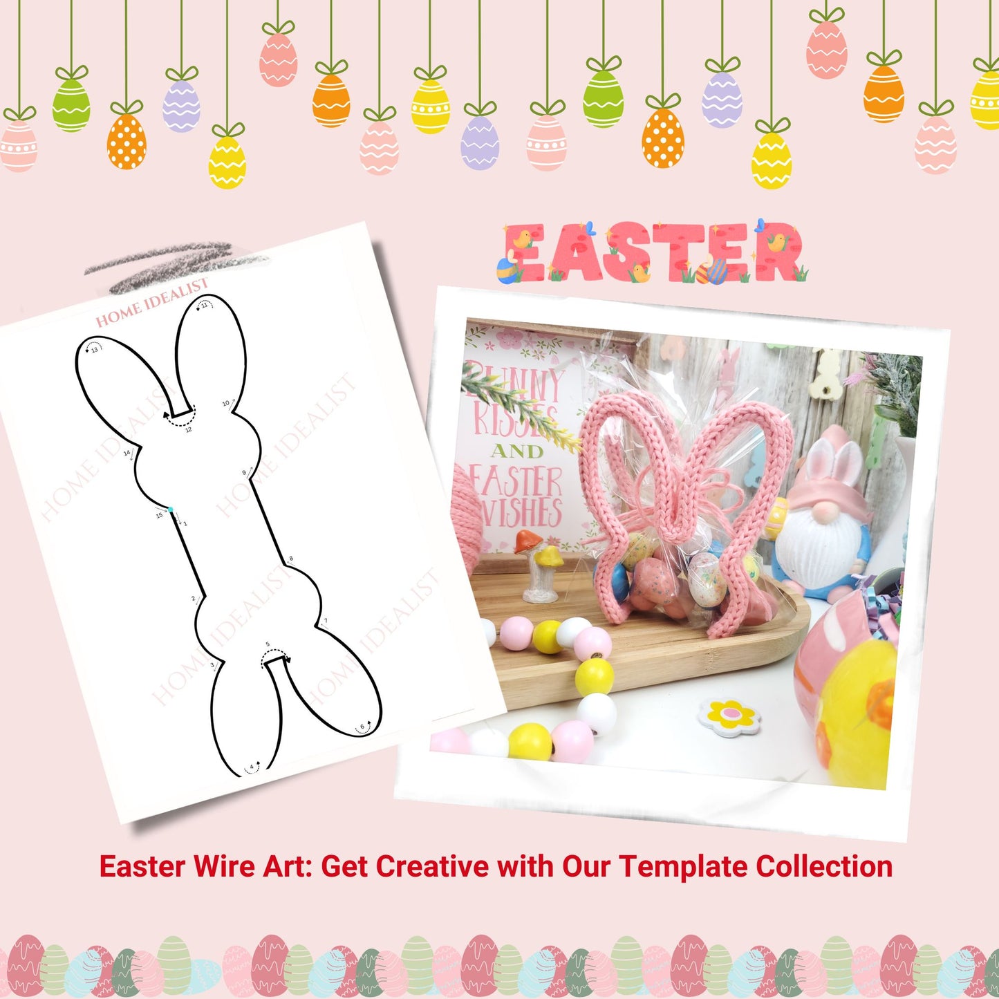 38 Easter Knitted Wire Art Templates