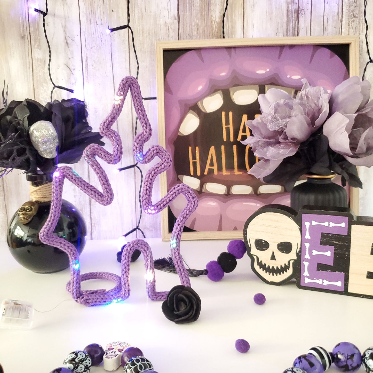 40 Halloween Knitted Wire Art Templates