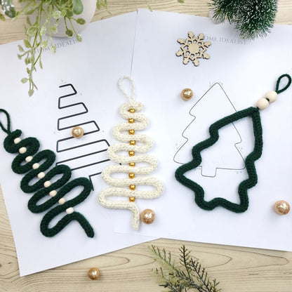 35 Christmas Wire Art Figure Templates - Initial Letter Templates