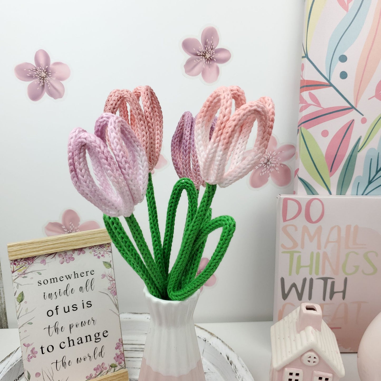 50 Flowers & Garden Knitted Wire Art Templates