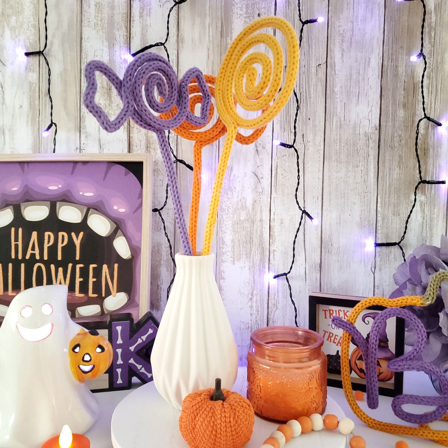 40 Halloween Knitted Wire Art Templates