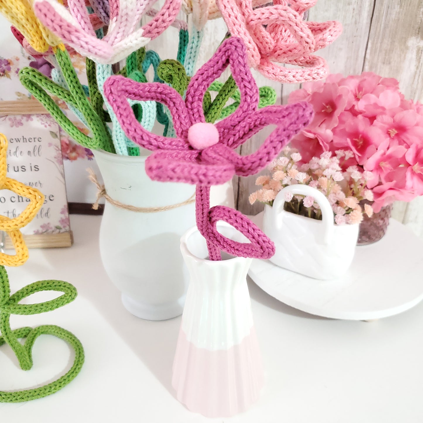 50 Flowers & Garden Knitted Wire Art Templates