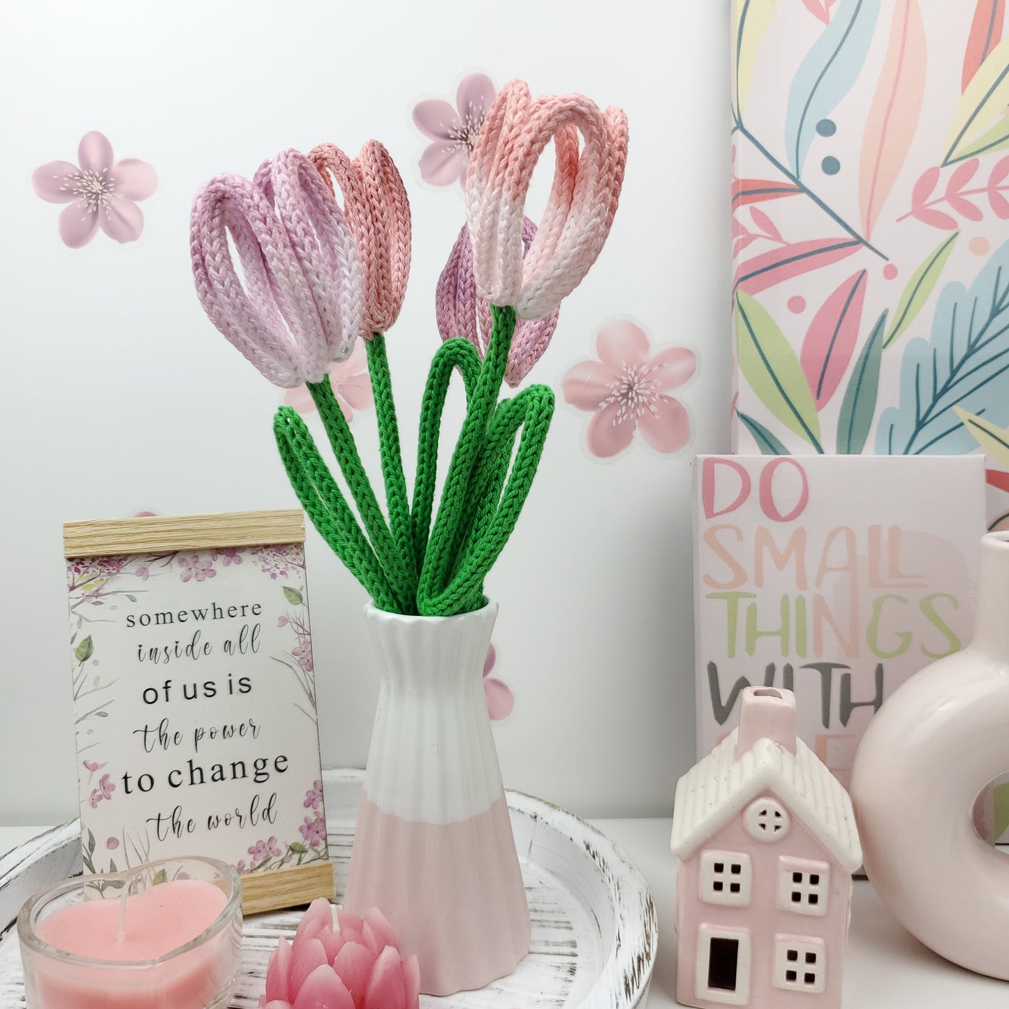 50 Flowers & Garden Knitted Wire Art Templates