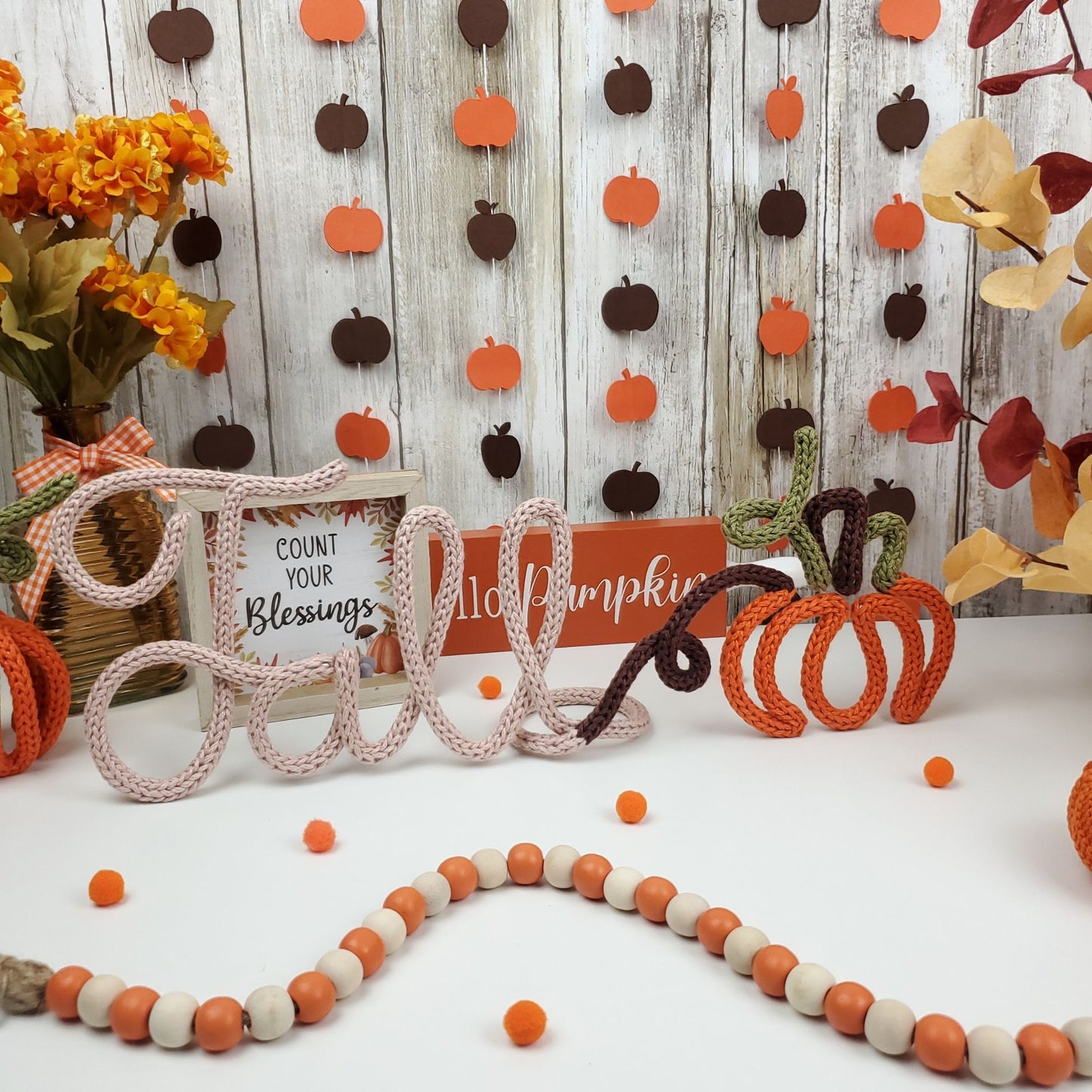 40 Fall Knitted Wire Art Templates