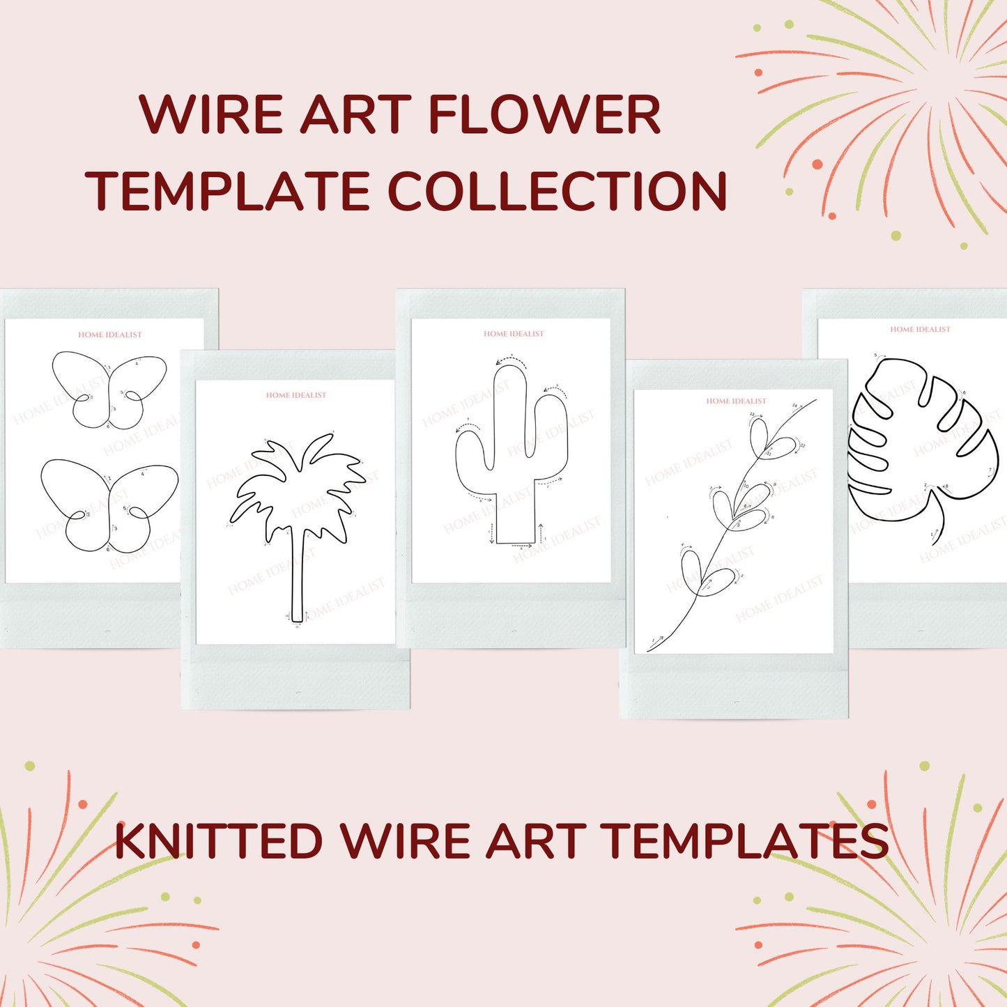 35 Garden Knitted Wire Art Templates