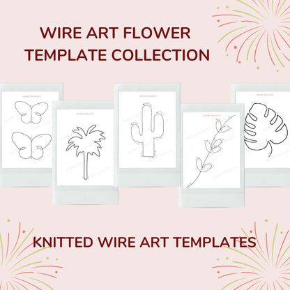 35 Garden Knitted Wire Art Templates