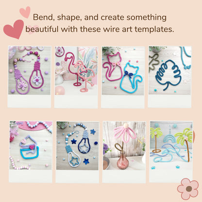 140 Wire Art Figure Templates