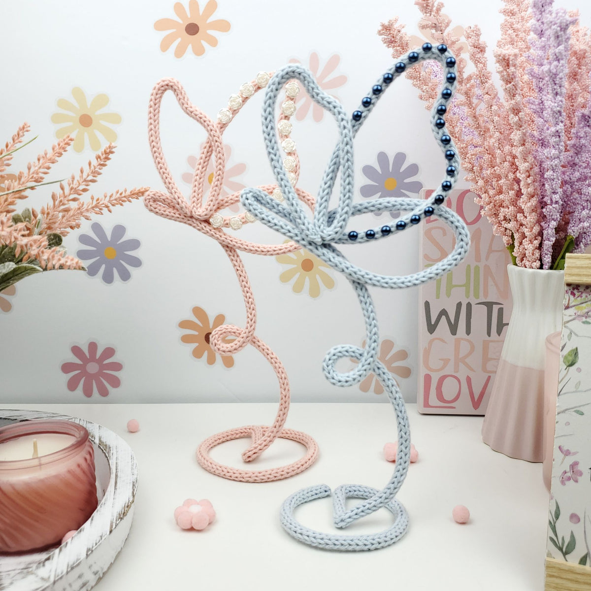 35 Freestanding Knitted Wire Art Templates