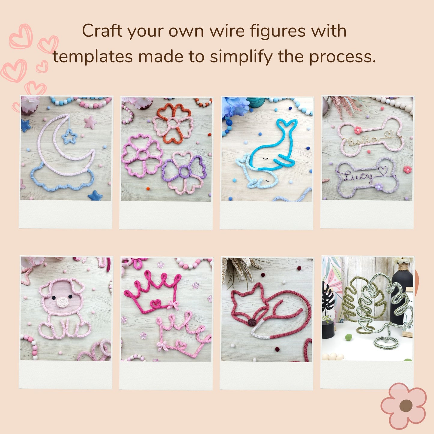 140 Wire Art Figure Templates