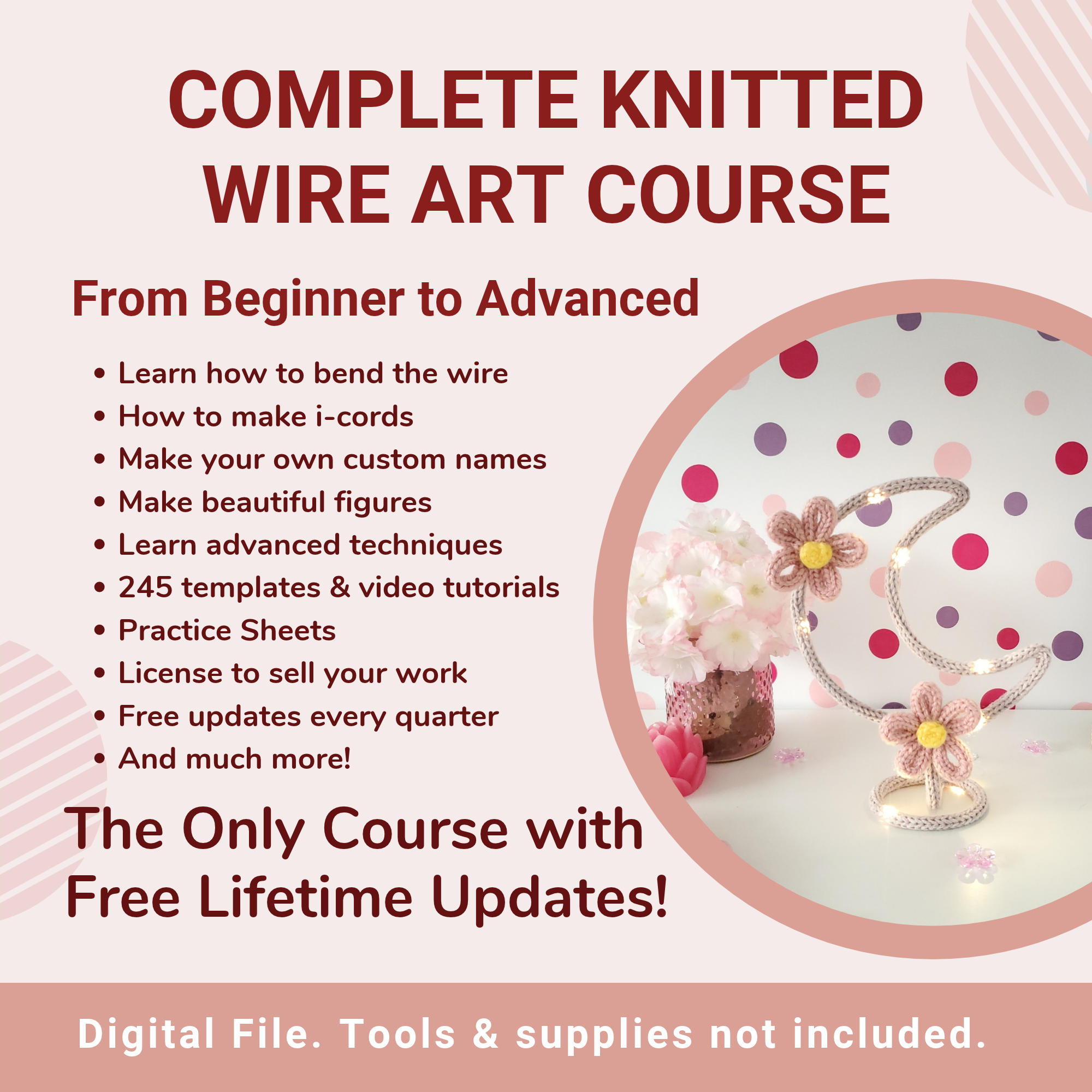 Complete Knitted Wire Art Course: Beginner to Advanced