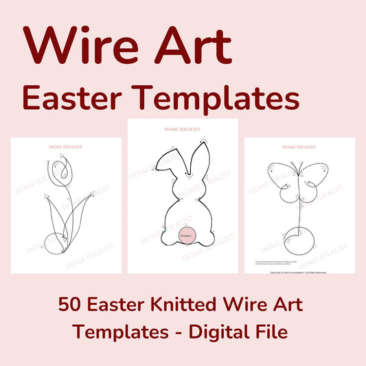 50 Easter Knitted Wire Art Templates