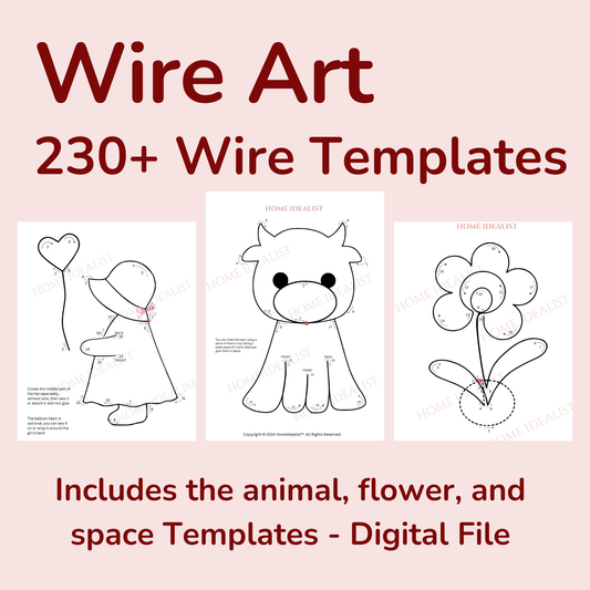 230 Wire Art Figure Templates
