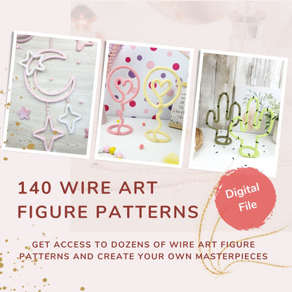 140 Wire Art Figure Templates