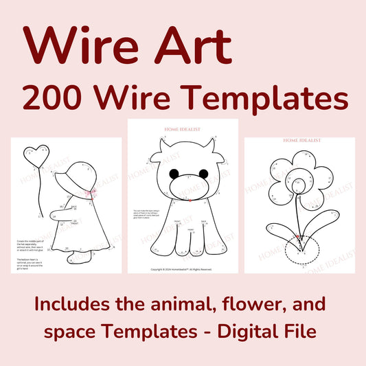 200 Wire Art Figure Templates