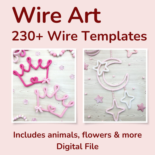 230 Wire Art Figure Templates