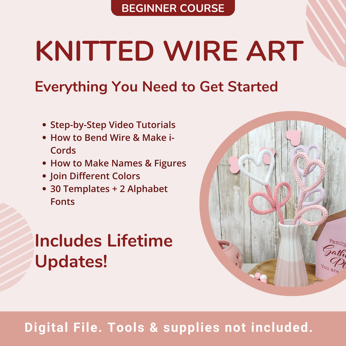 Knitted Wire Art Course for Beginners