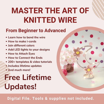 Complete Knitted Wire Art Course: Beginner to Advanced