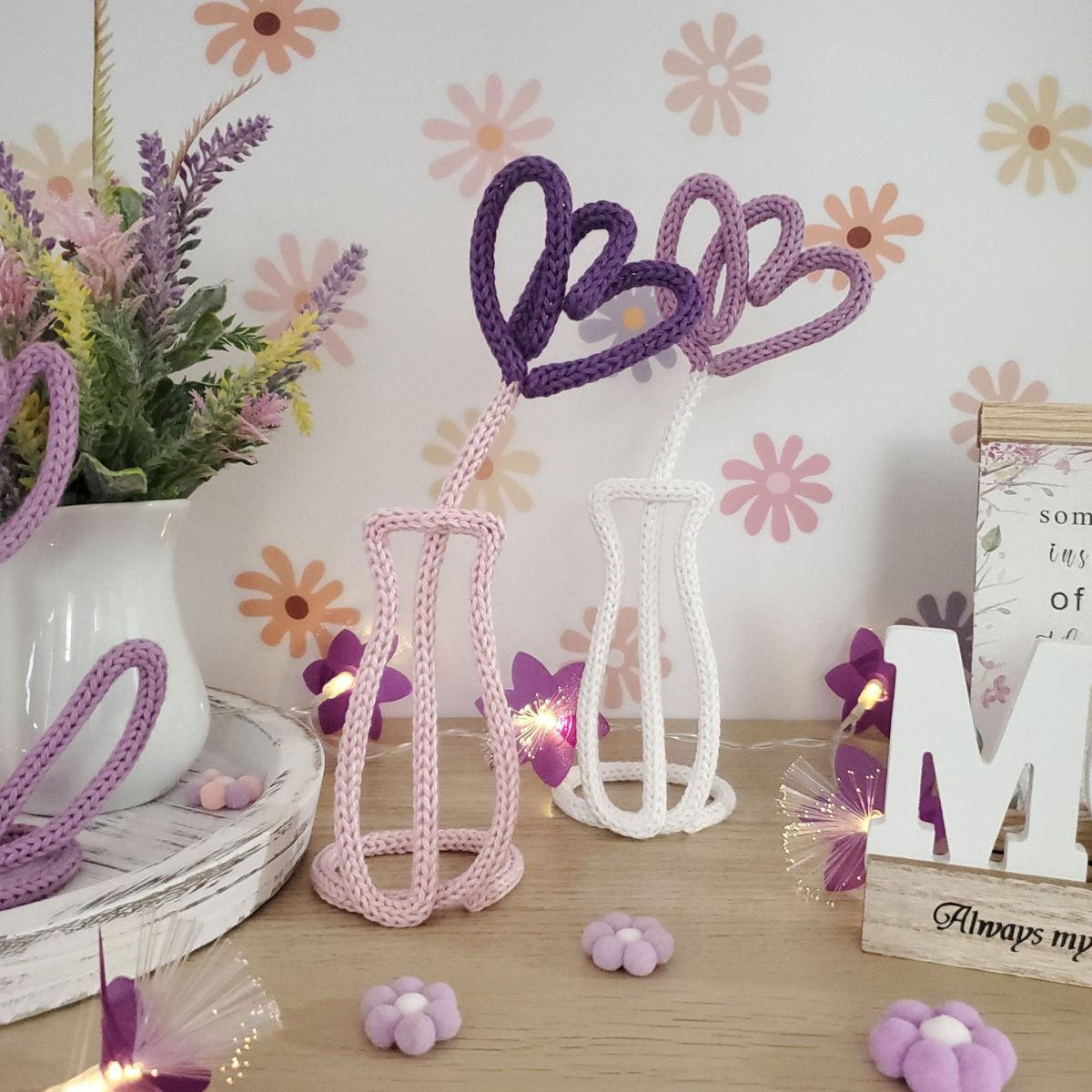 30+ Mother's Day Knitted Wire Art Templates