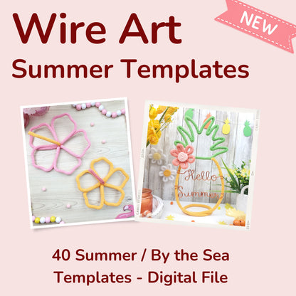 40 Summer Knitted Wire Art Templates