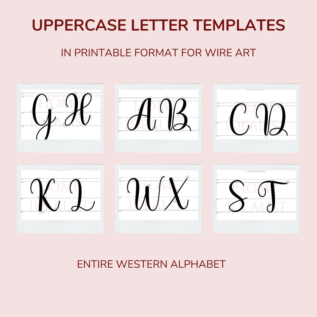 Wire Letterforms Knitted Wire Letter Templates for Knitted Wire Words & Names – HomeIdealist
