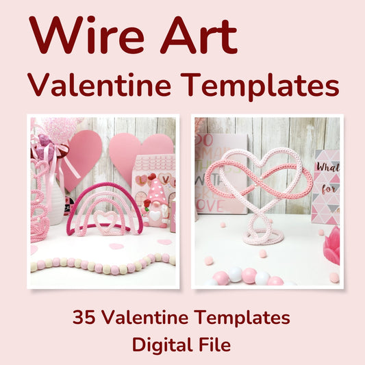 35 Valentine's Day Knitted Wire Art Templates