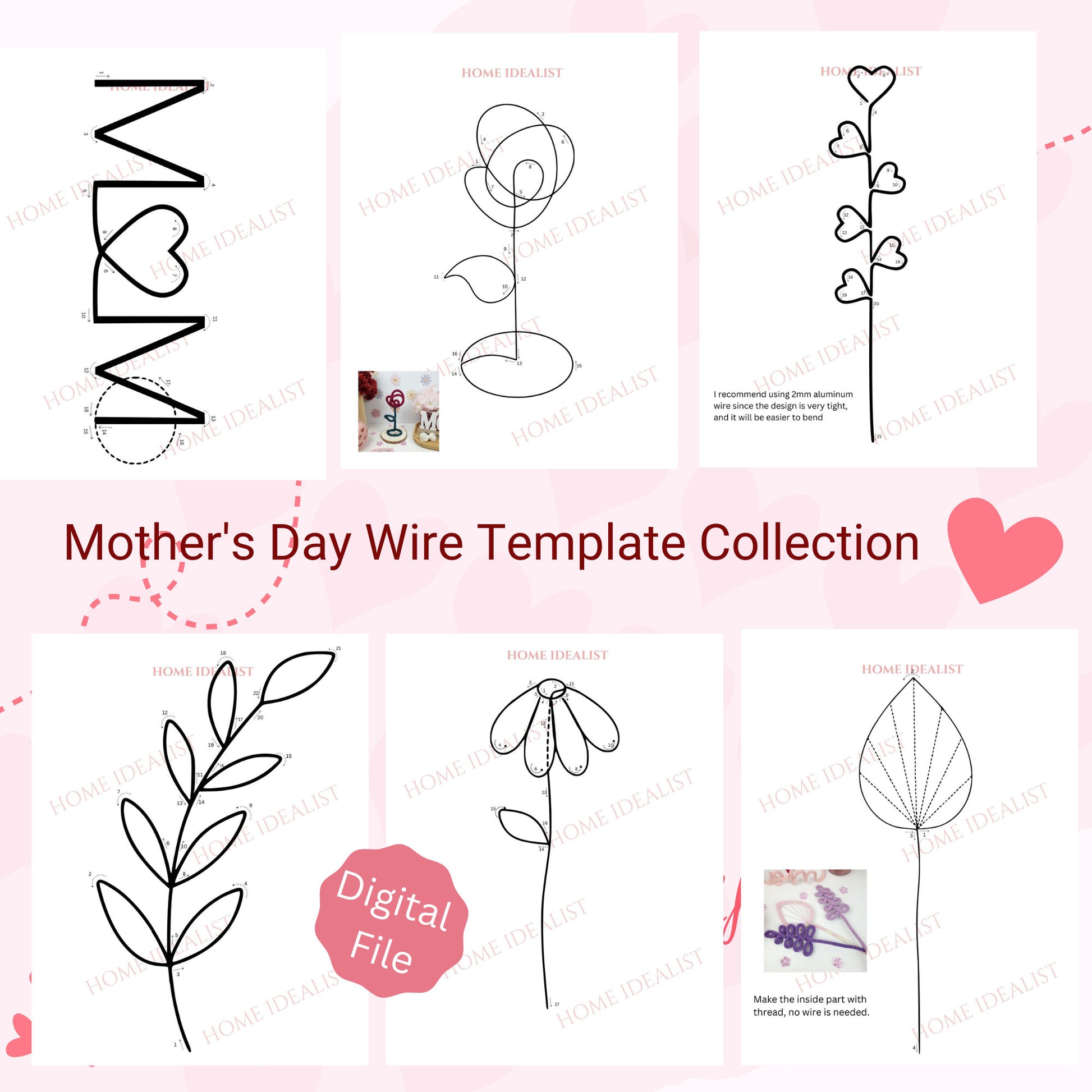20+ Mother's Day Knitted Wire Art Templates – HomeIdealist 20-mother-s-day-knitted-wire-art-templates-homeidealist