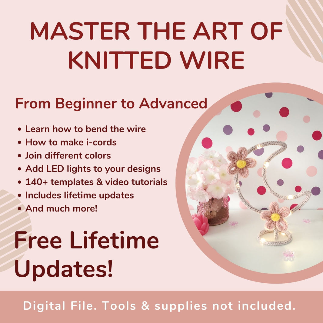 Course Wire Knitted Wire Art Course, Templates and Bundles - HomeIdealist