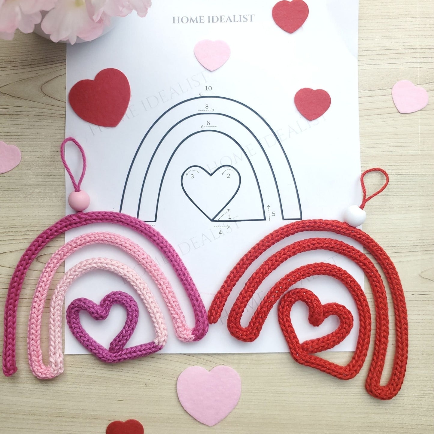 30 Valentine's Day Knitted Wire Patterns Bundle. Printable Templates for Knitted Wire. Tricotin Art. Instant Digital Download.