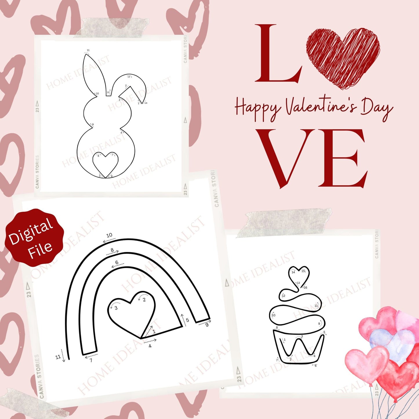 30 Valentine's Day Knitted Wire Patterns Bundle. Printable Templates for Knitted Wire. Tricotin Art. Instant Digital Download.